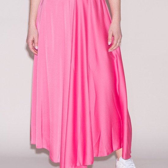 SATIN SKIRT WITH FLARES
